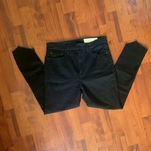 Rag & bone Capri distressed edge high rise